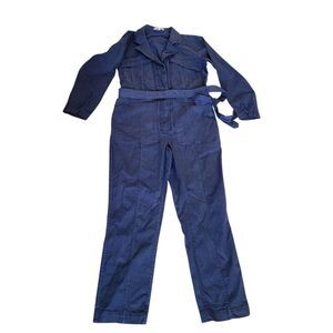 Alex Mill Expedition Jumpsuit Navy Blue Size Small Women Long Sleeves